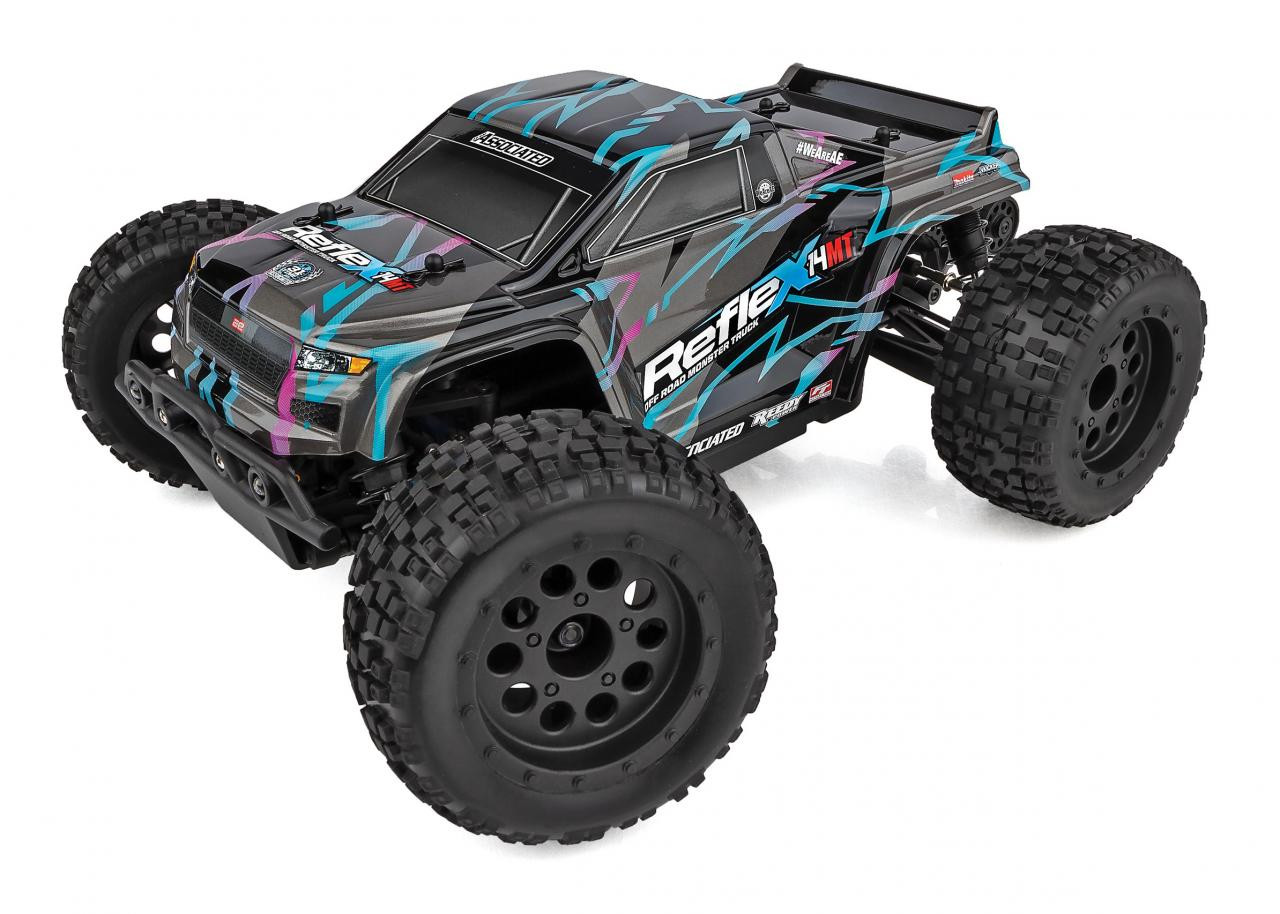 Reflex 14MT RTR, Blue &amp; Purple LiPo Combo