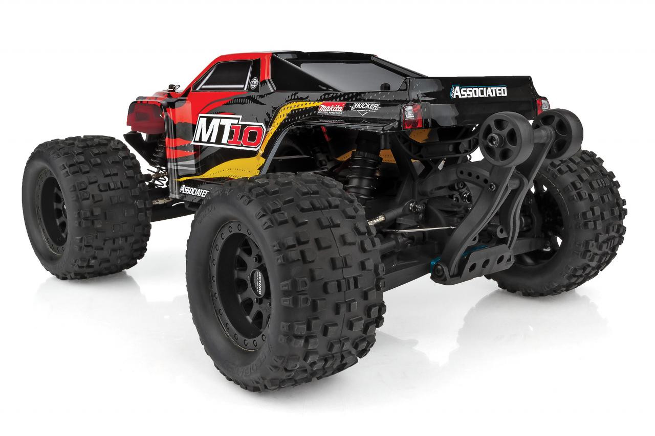 RIVAL MT10 1/10 Scale RTR Electric Brushless 4WD Monster Truck V2, Red view 3