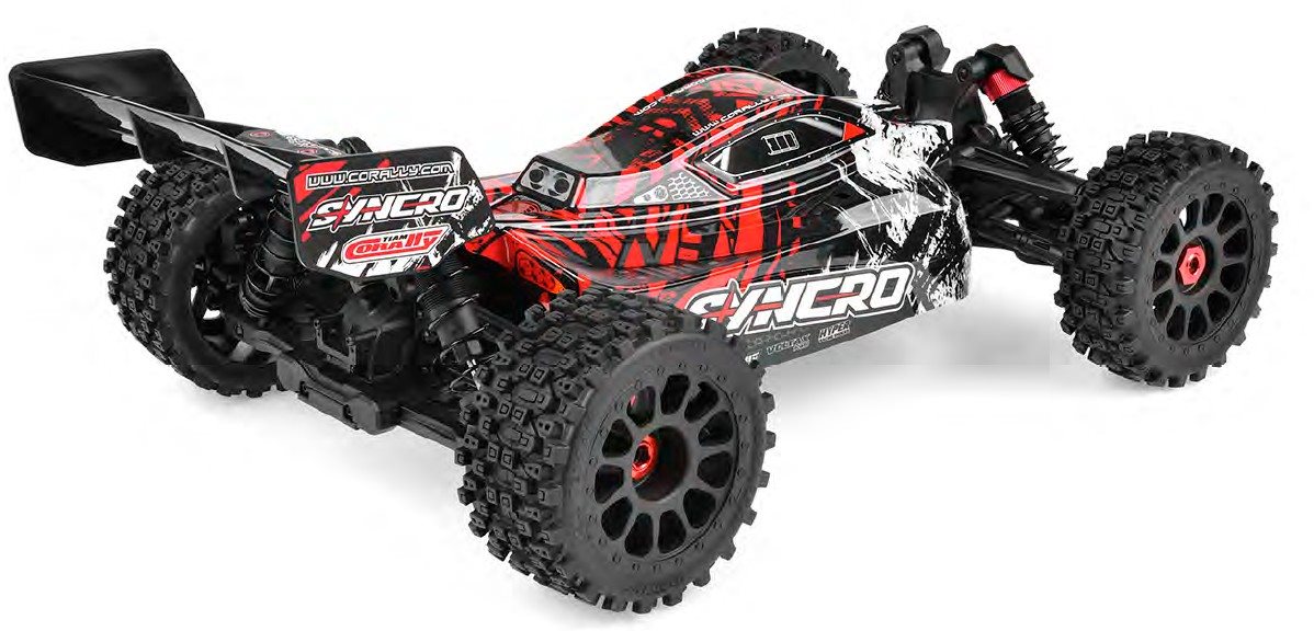 Syncro 2WD 1/8 3-4S Brushless Off Road Buggy, RTR, Red view 3