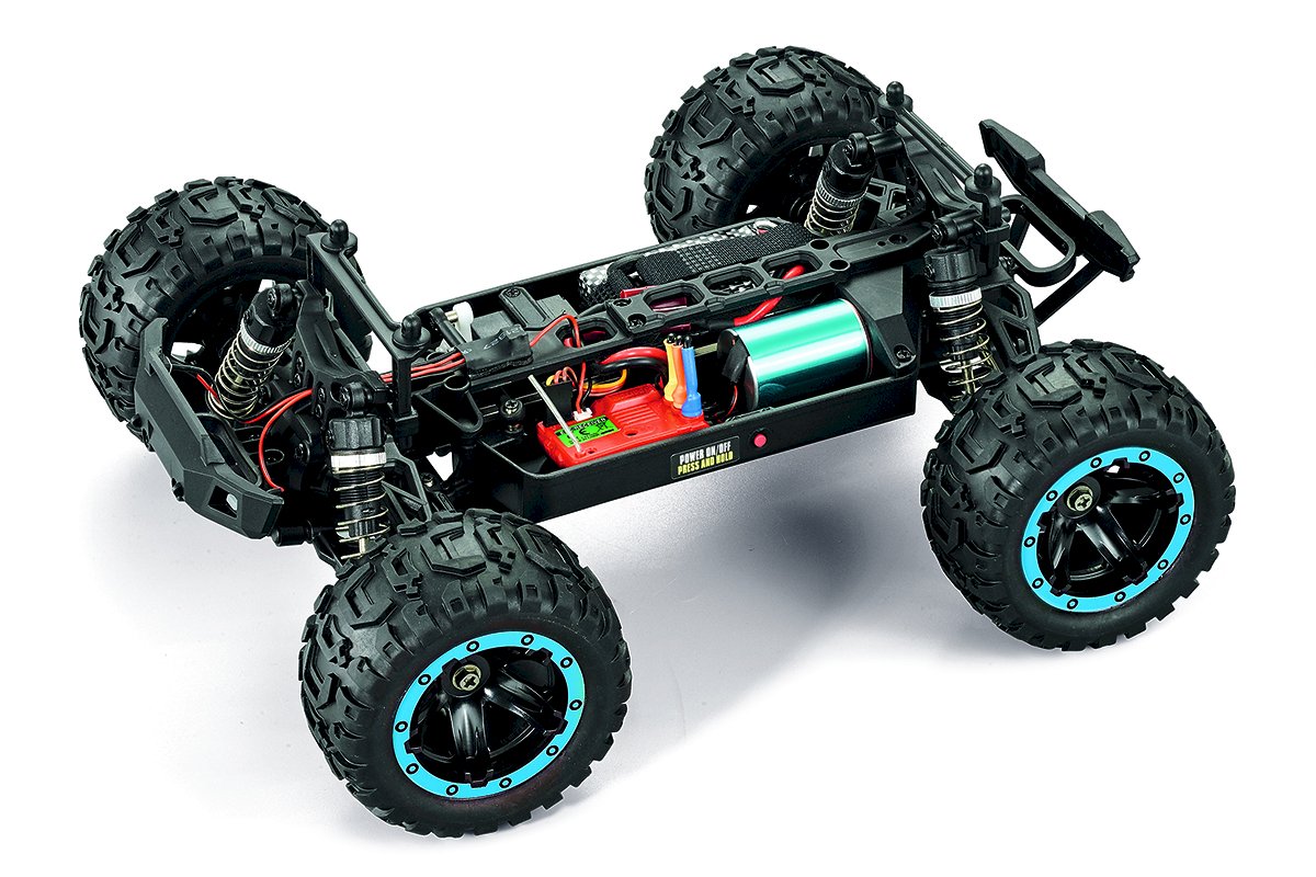 Slyder MT Turbo 1/16 4WD 2S Brushless Monster Truck - Blue view 3