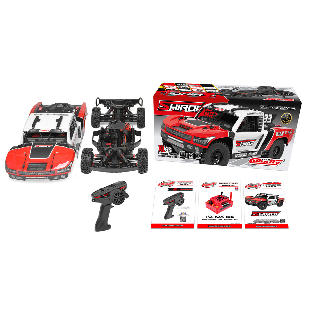 Shiroi XP6 1/8 6S Short Course Truck, RTR Version, Red view 5