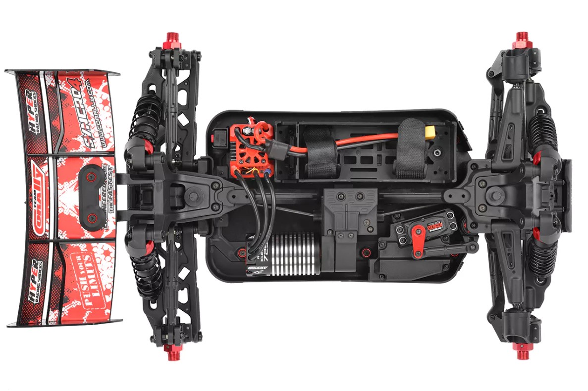 Syncro-4 1/8 4S Brushless Off Road Buggy, RTR, Red view 5