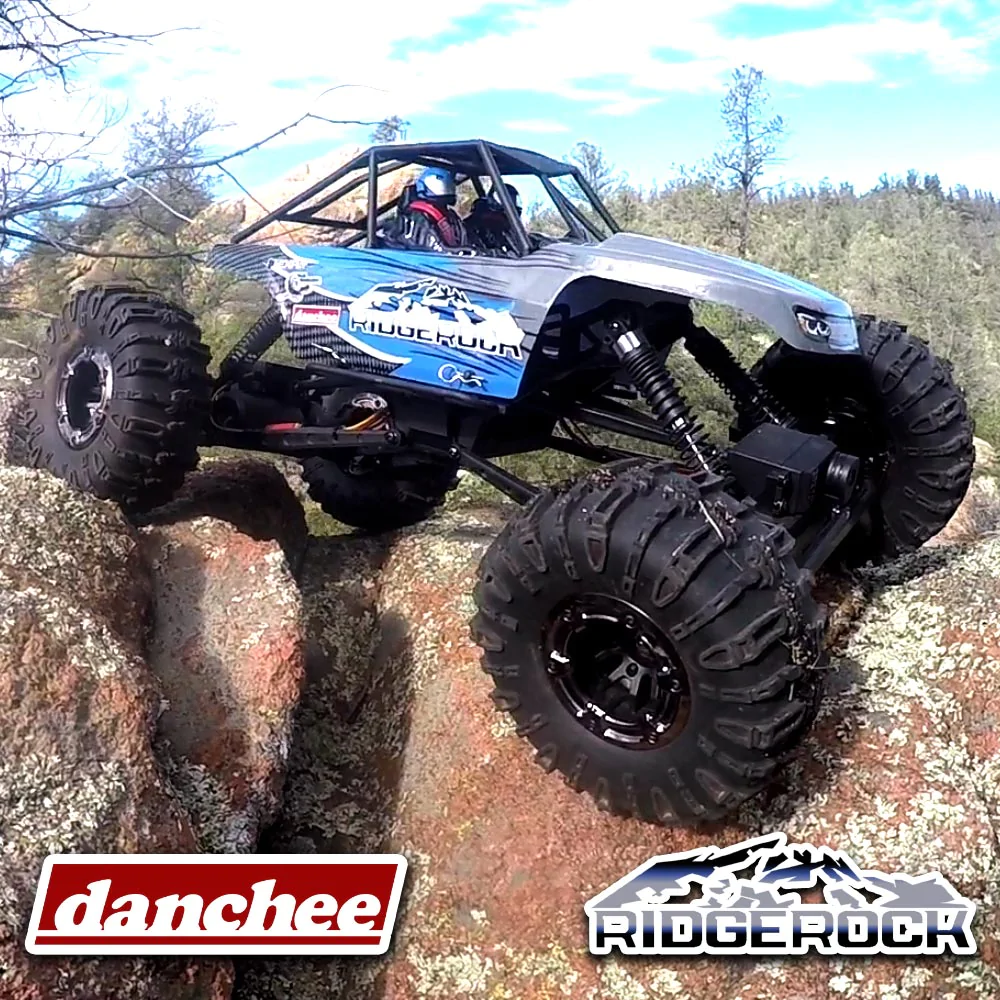 Danchee Ridgerock RC Crawler - 4 Wheel Steering - 1:10 Brushed Rock Crawler -BLUE/GRAY view 14