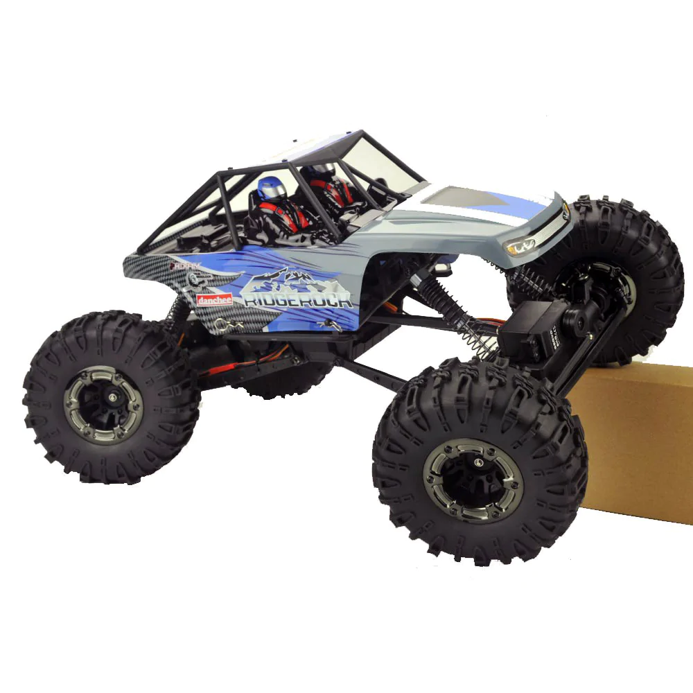 Danchee Ridgerock RC Crawler - 4 Wheel Steering - 1:10 Brushed Rock Crawler -BLUE/GRAY view 11