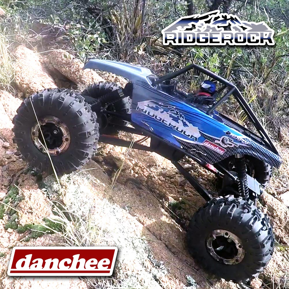 Danchee Ridgerock RC Crawler - 4 Wheel Steering - 1:10 Brushed Rock Crawler -BLUE/GRAY view 6