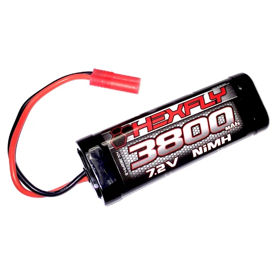 HX-3800MH-B Hexfly 6 cell 7.2V 3800mAh NiMH Battery(Banana Connector)(1pc)
