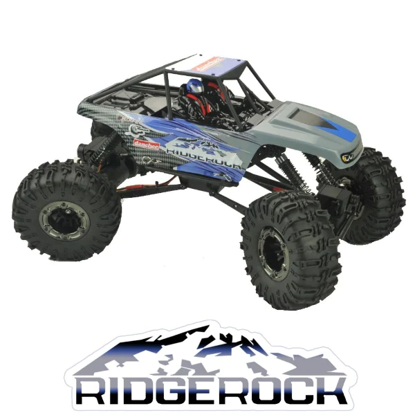 Danchee Ridgerock RC Crawler - 4 Wheel Steering - 1:10 Brushed Rock Crawler -BLUE/GRAY