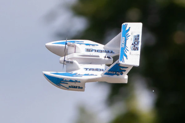 Tribus 250 Electric Powered RTF Amphibious Aircraft; Blue view 2