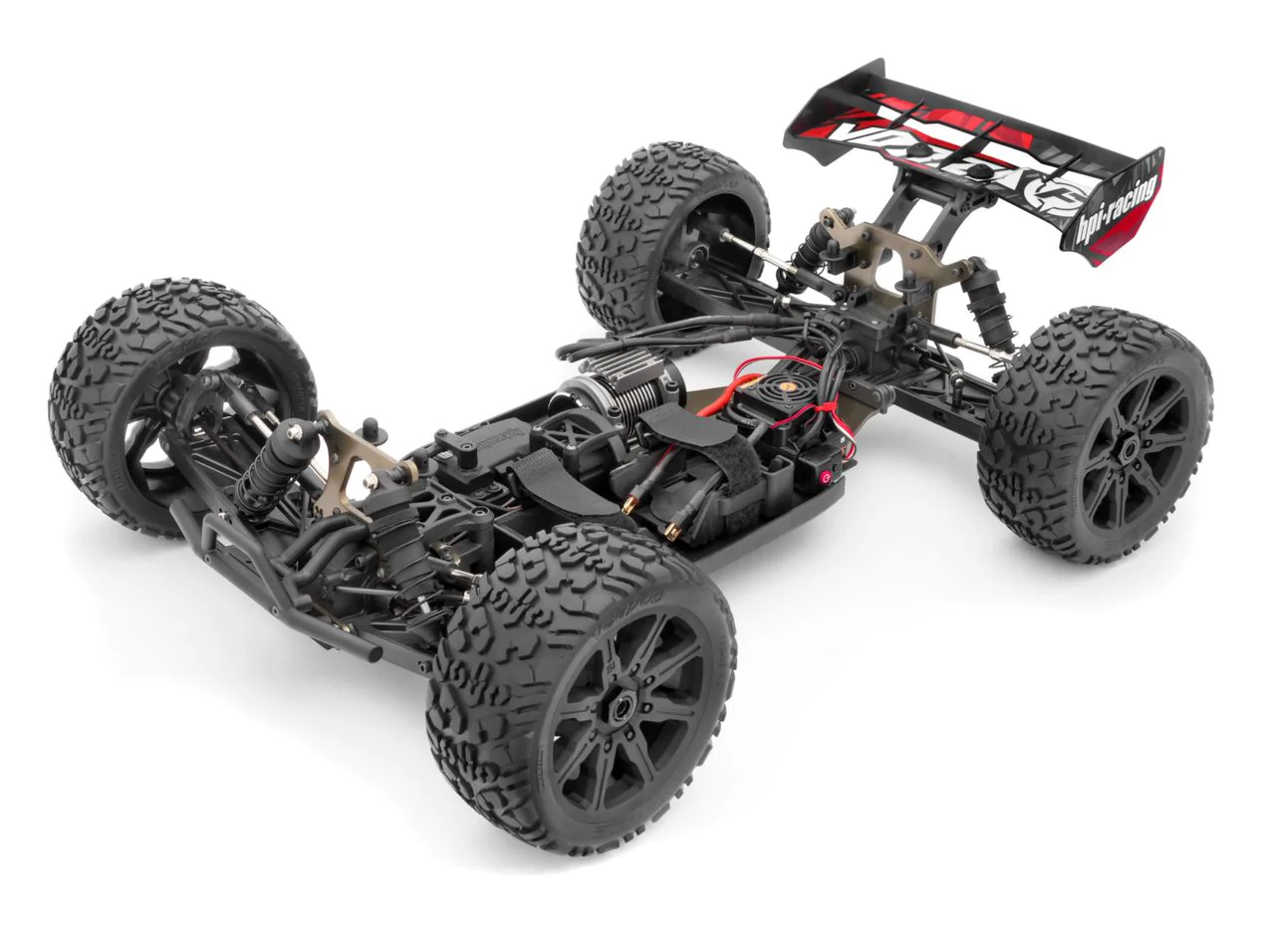 HPI Racing - Vorza Truggy Flux RTR, 1/8 Scale, 4WD, Brushless ESC, w/ 2.4GHz Radio System, Red view 3