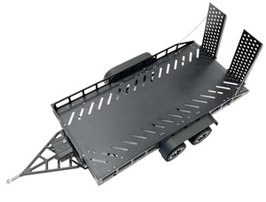 1/10 Scale Full Metal Trailer with LED Lights (Black) view 2